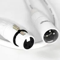 True magic TMH004/1M Шнур микрофонный HD  XLR (F) ⇔  XLR (M), 1 метр, белый