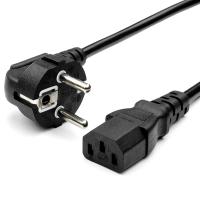 GoPower 00-00027328 Шнур питания евровилка CEE 7/7-C13 (female) 3.0м, ПВХ 0.75мм, черный
