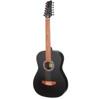 MiLena-Music ML-F3-BK-12Str Гитара акустическая, 12 струн, черная