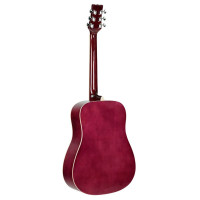 Martinez FAW-702/TP Гитара акустическая 41", Dreadnought, цвет прозрачный пурпурный
