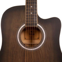 Solista SO-4140 BKS Гитара акустическая 41" Dreadnought, цвет чёрный берст, матовый