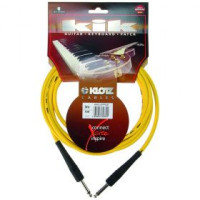 KLOTZ KIK4,5PPGE Шнур инструментальный Jack 1/4" <=> Jack 1/4", 4.5 метра, цвет жёлтый