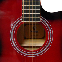 Solista SO-3910 RDS Гитара акустическая 39", цвет красный бёрст