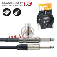 STAGG NGC3SWR Шнур инструментальный Jack 1/4" <=> Jack 1/4" с выключателем MUTE
