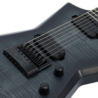 Solar E1.7FBB Электрогитара 7-струнная, цвет черный берст