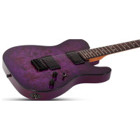 SCHECTER PT STANDARD PBB Электрогитара, 6 струн, цвет Purple Burst Burl 