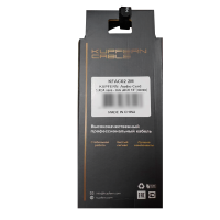 KUPFERN KFAC02-2M Шнур аудио mini-JACK 1/8" stereo (male) ⇔ 2хRCA (male), 2 метра