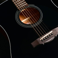 KEPMA EDCE K10 Black Matt Гитара трансакустическая Dreadnought, цвет черный матовый