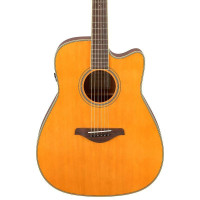 YAMAHA FGC-TA VT Гитара трансакустическая, корпус вестерн с вырезом, цвет Vintage Tint