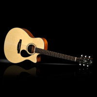 KEPMA EACE Natural Гитара электроакустическая Grand Auditorium, цвет натуральный глянцевый
