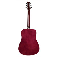 Martinez FAW-702/TP Гитара акустическая 41", Dreadnought, цвет прозрачный пурпурный
