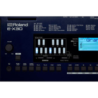 Roland E-X30 Синтезатор, 61 клавиша, цвет синий