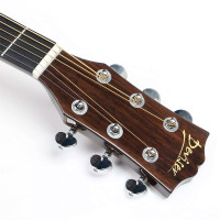 DEVISER L-841 Гитара акустическая 41", Dreadnough, с вырезом цвет натуральный/орех