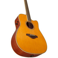 YAMAHA FGC-TA VT Гитара трансакустическая, корпус вестерн с вырезом, цвет Vintage Tint