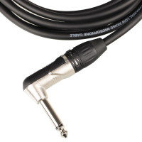 FORCE FGC-09/3L Шнур инструментальный Jack 1/4"(прямой) ⇔ Jack 1/4"(угловой), 3 метра