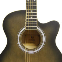 Solista SO-4040 BKS Гитара акустическая 40" Folk, цвет чёрный берст, матовый