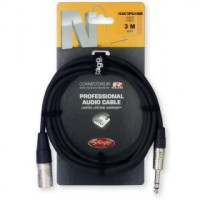 STAGG NAC3PSXMR Шнур аудио, балансный, JACK 1/4" stereo(male) <=> XLR(male)