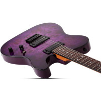 SCHECTER PT STANDARD PBB Электрогитара, 6 струн, цвет Purple Burst Burl 